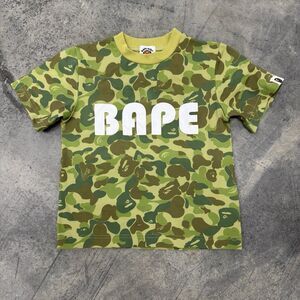 Bape A Bathing Ape Kids  Camo T Shirt Size 90 Toddler